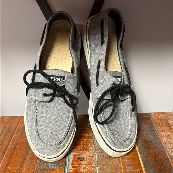 Sperry Men's Black and Gray Loafers - Picture 1 of 1
